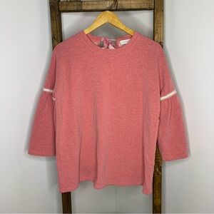 Weekend Suzanne Betro Pink Bell Sleeve Top Size M